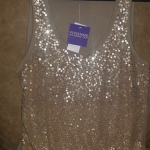 Sequin tank top
